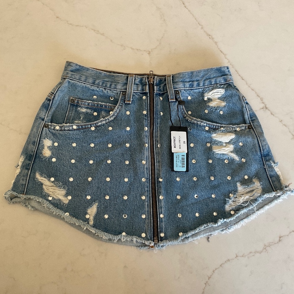 Carmar Los Angeles Denim Skirt, Size 29